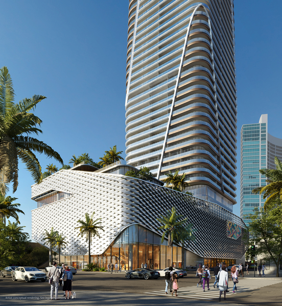 Anantara Residences Miami tower overlooking Biscayne Bay