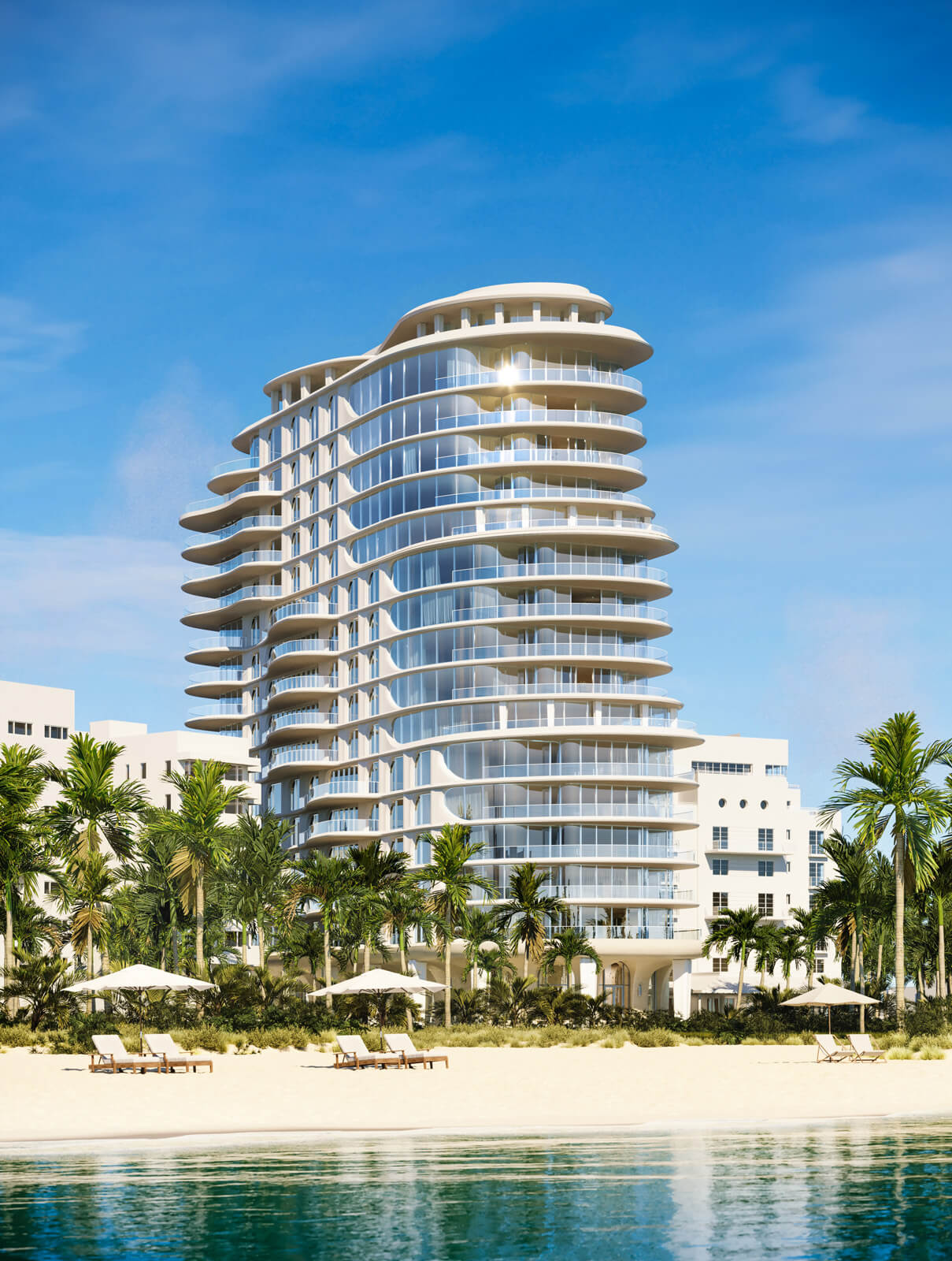 Shore Club Private Collection exterior rendering in Miami Beach / South Beach