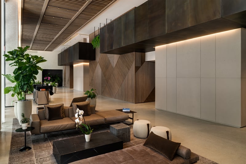 The Gale Miami lobby and reception lounge