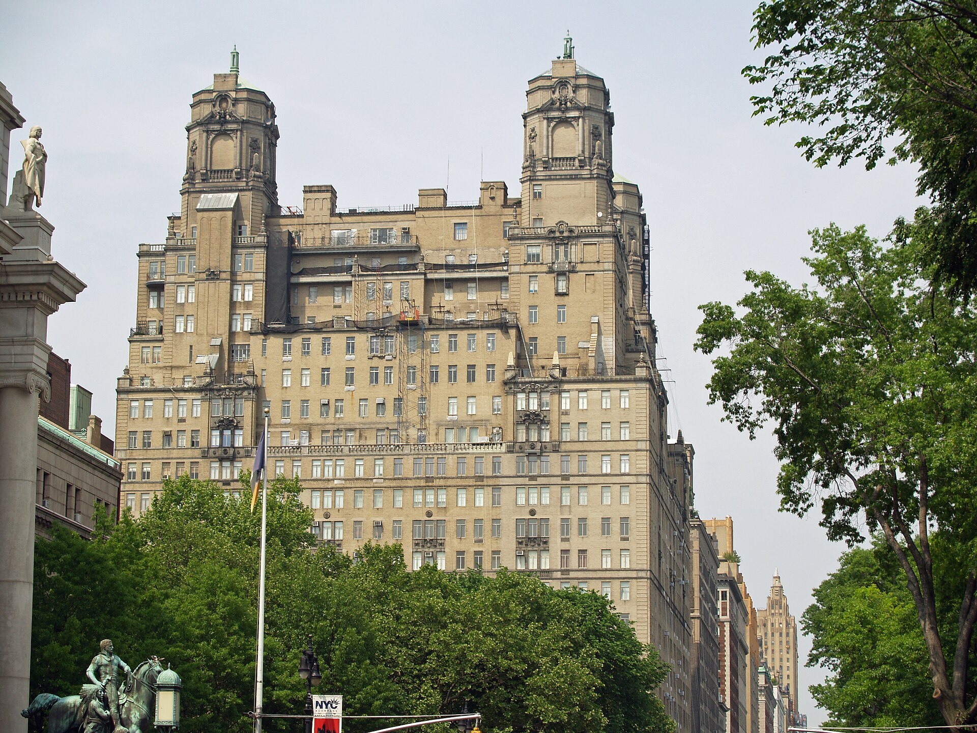 The Beresford exterior in Manhattan