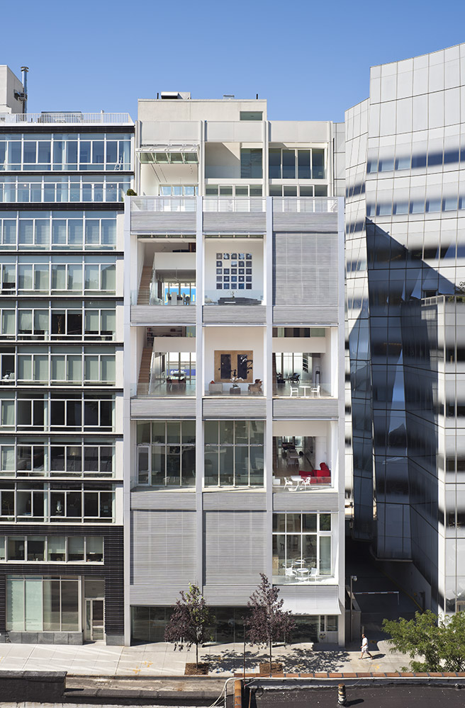 Metal Shutter Houses exterior in Manhattan