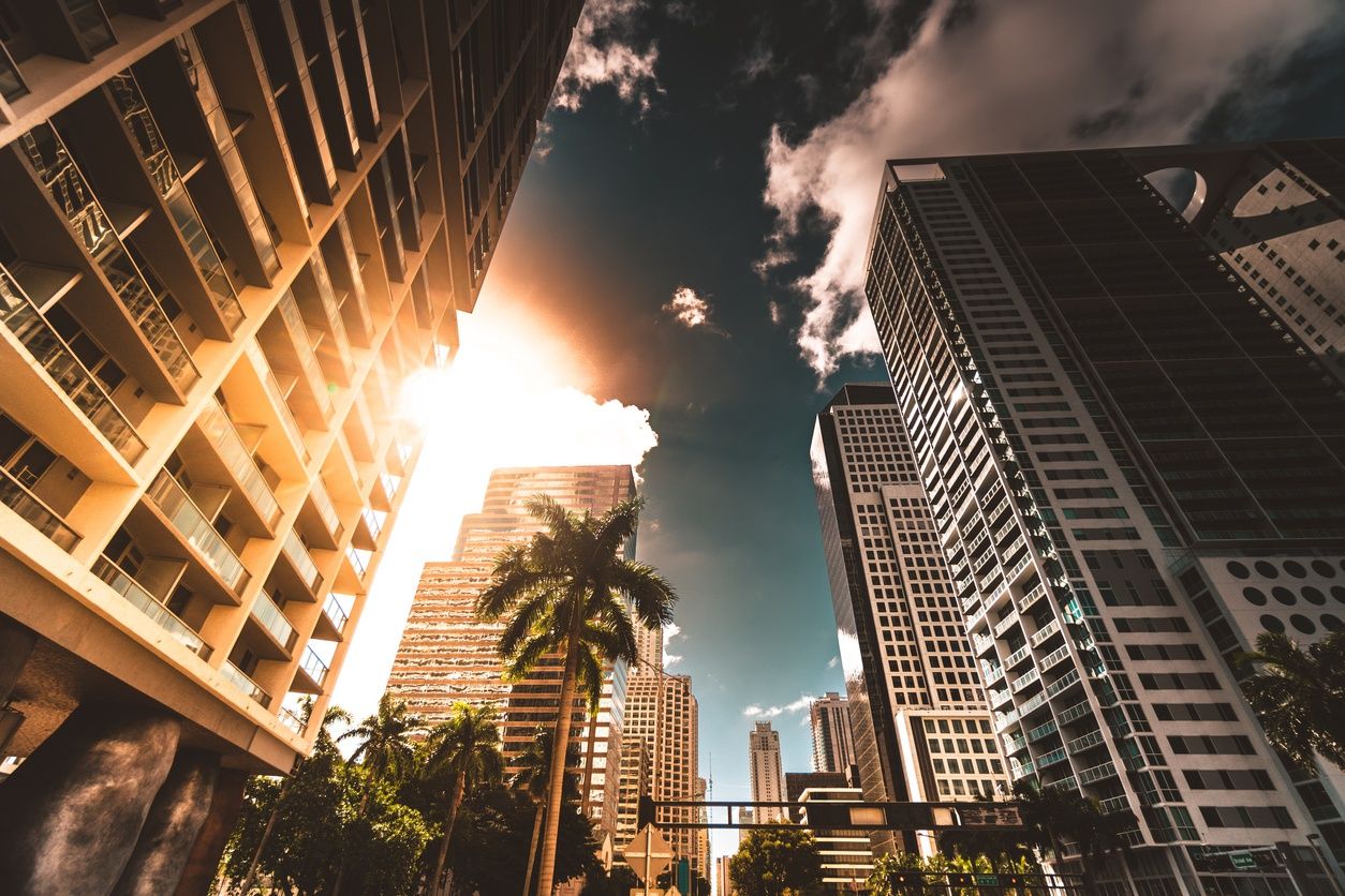 high rise apartment buildings in downtown miami