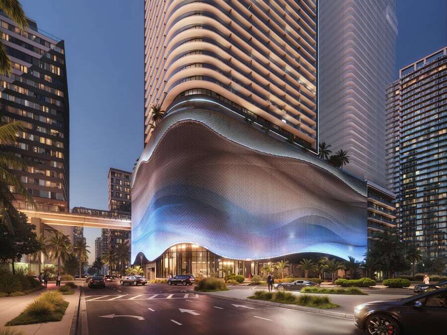 The Standard Residences Brickell exterior rendering