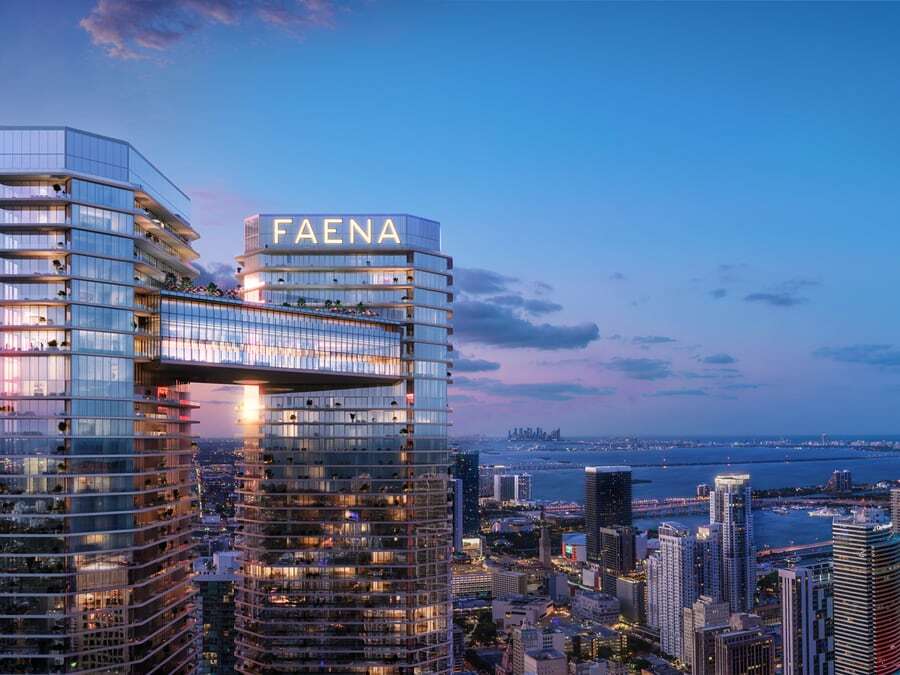 Faena Residences Miami exterior rendering