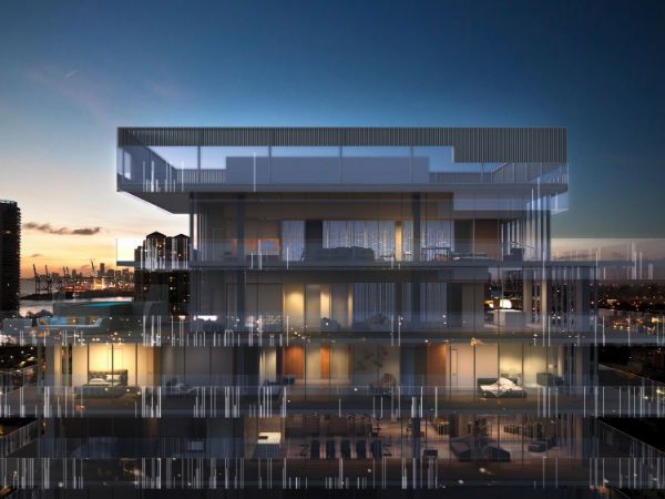 Upper floors of Glass Miami Beach