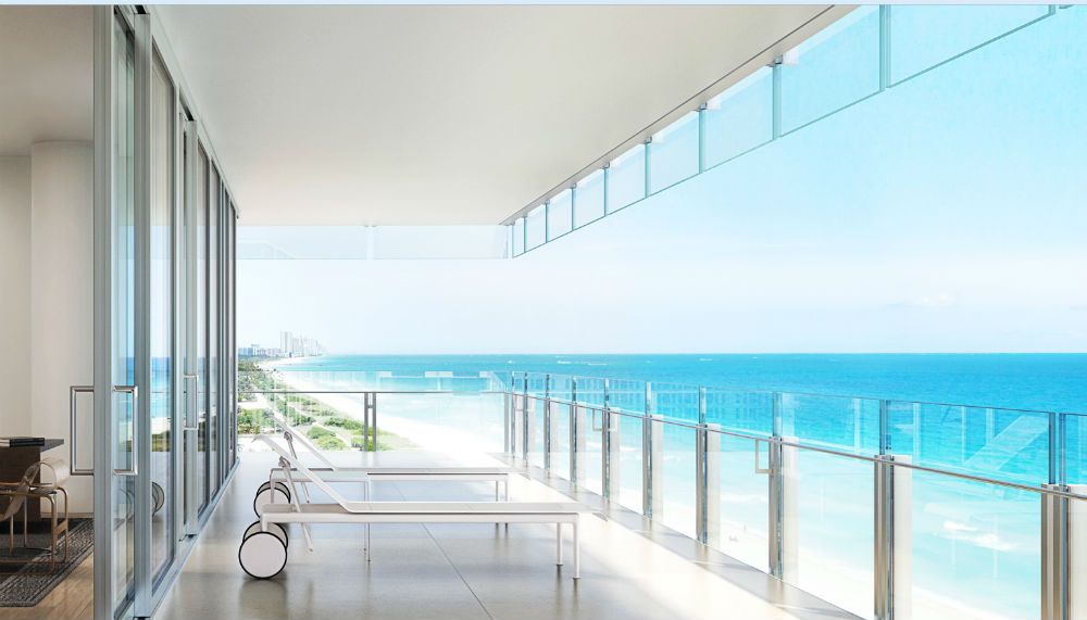 Private ocean terrace at The Surf Club