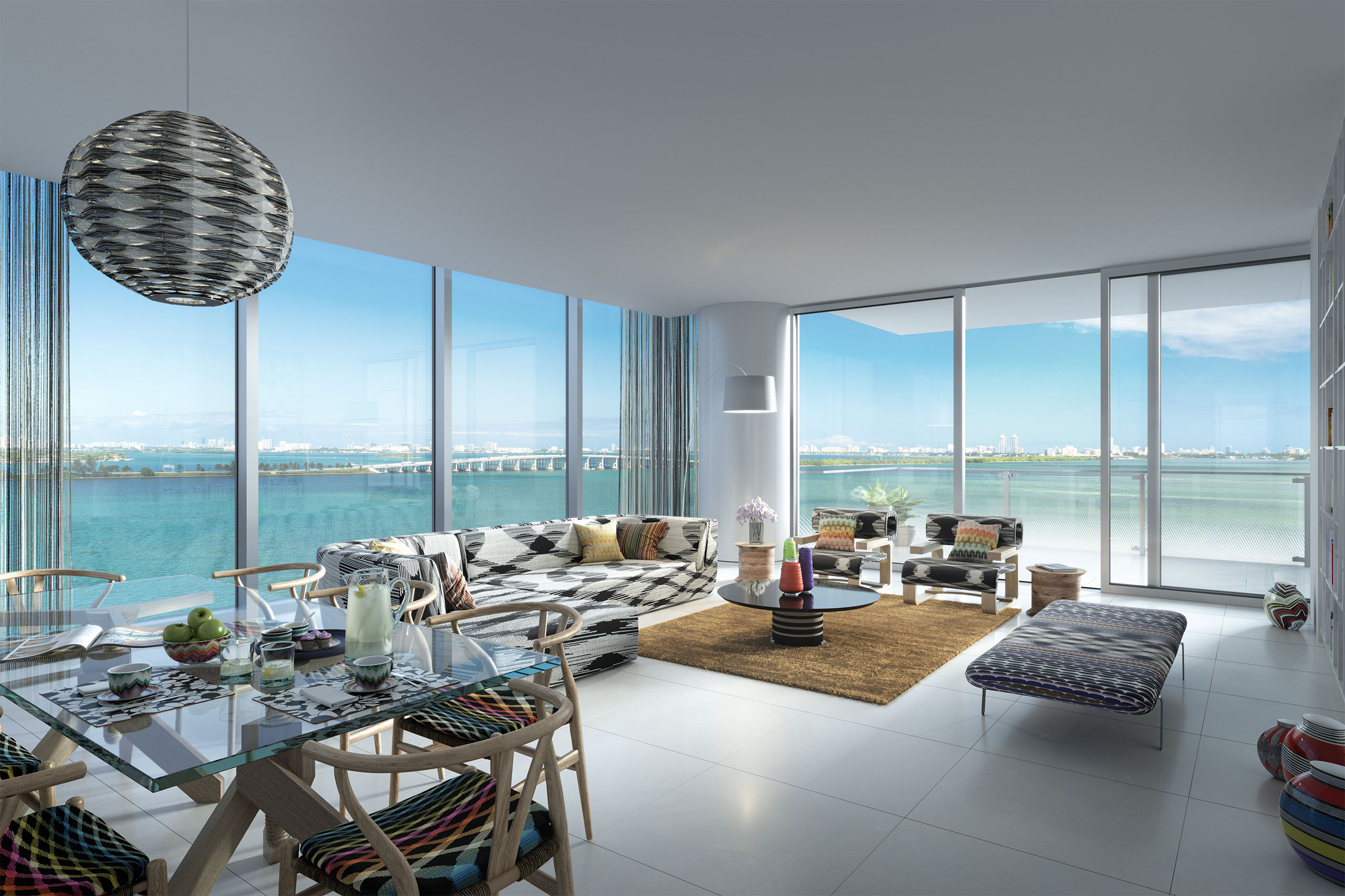 Missoni Baia residence with Biscayne Bay views