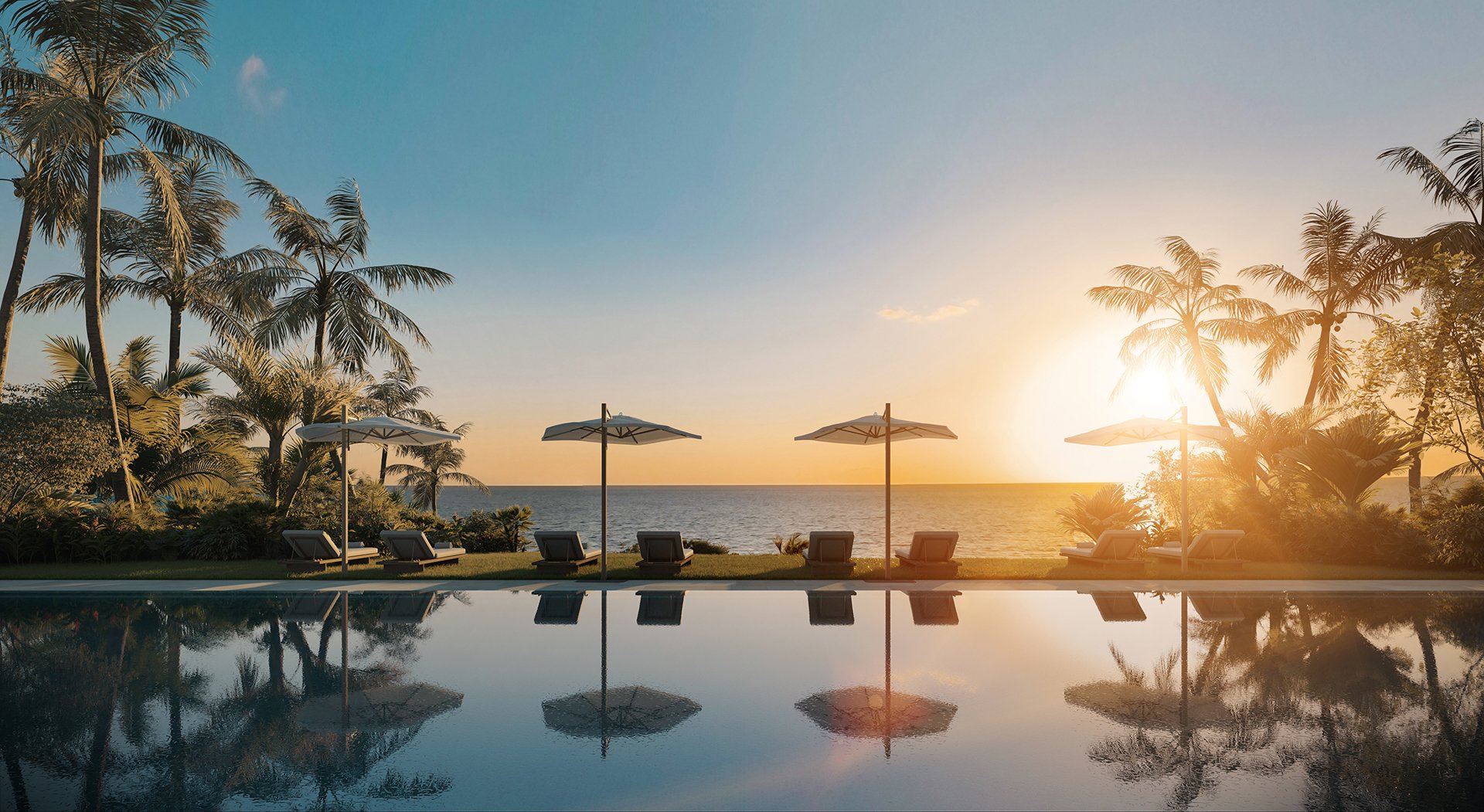 Rivage Bal Harbour aerial view from ocean
