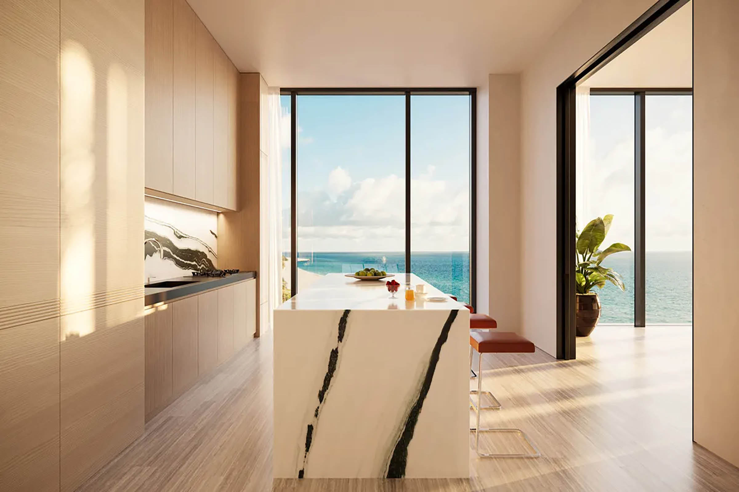 Custom kitchen with Peter Marino finishes