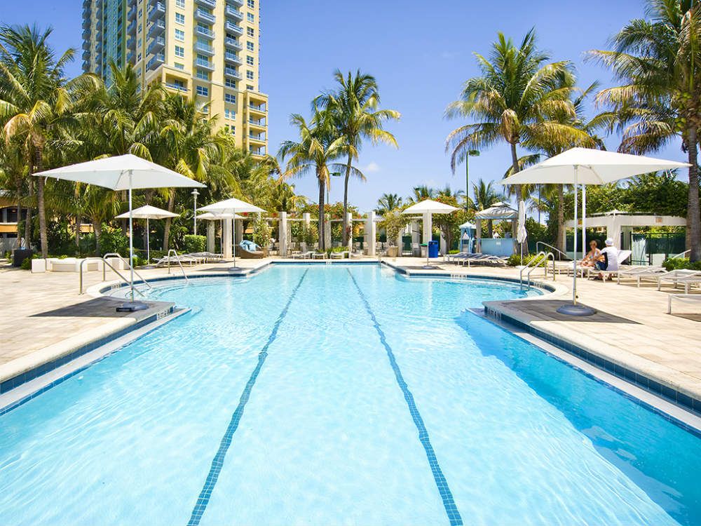 Murano at Portofino yacht club and Biscayne Bay